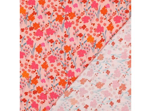 Viskose LENZING™ ECOVERO™ Blomster - fersken