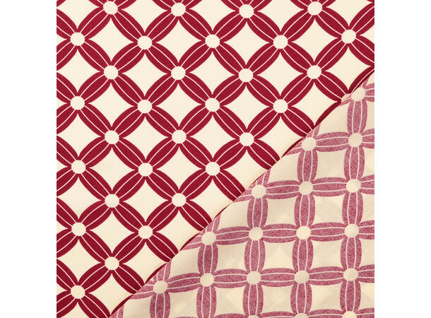 Viskose Poplin Wine red