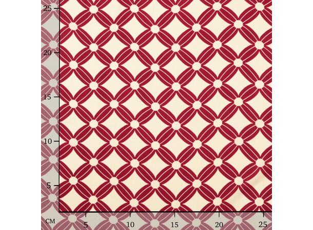 Viskose Poplin Wine red