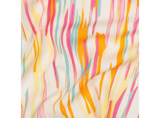 Viskose RADIANCE DIGITAL ABSTRACT - OFF-WHITE