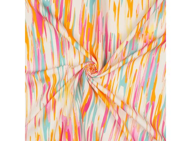 Viskose RADIANCE DIGITAL ABSTRACT - OFF-WHITE