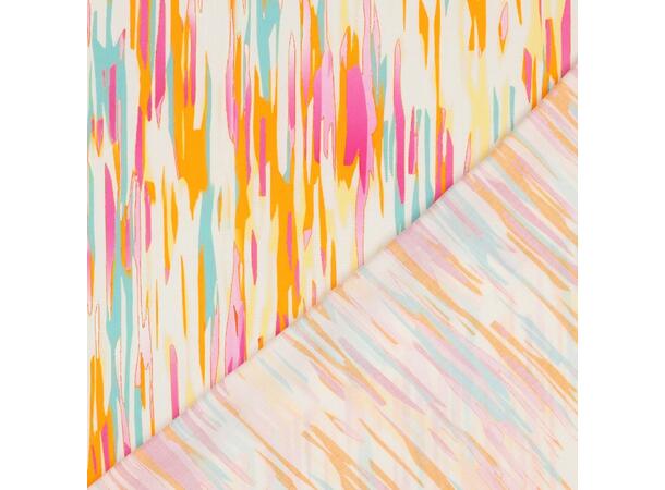 Viskose RADIANCE DIGITAL ABSTRACT - OFF-WHITE