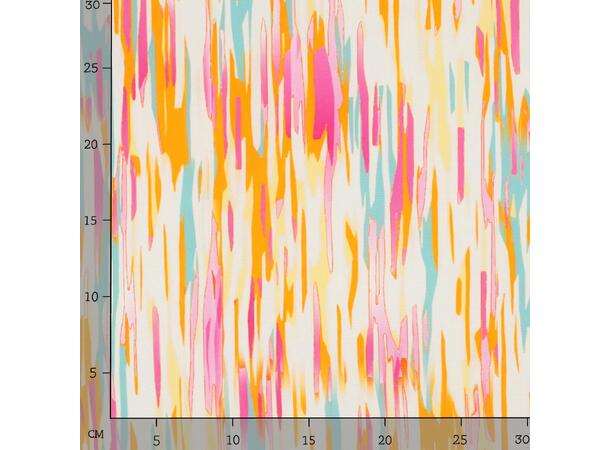 Viskose RADIANCE DIGITAL ABSTRACT - OFF-WHITE