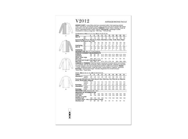 Vogue 2012 - Skjorte.