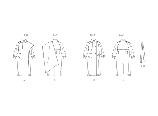 Vogue 2055 - Trenchcoat.
