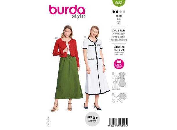Burda 5719 - Kjole.