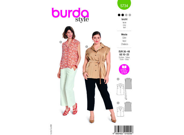 Burda 5734 - Vest.