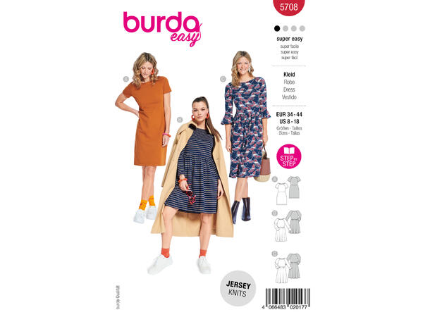 Burda 5736 - Kjole.