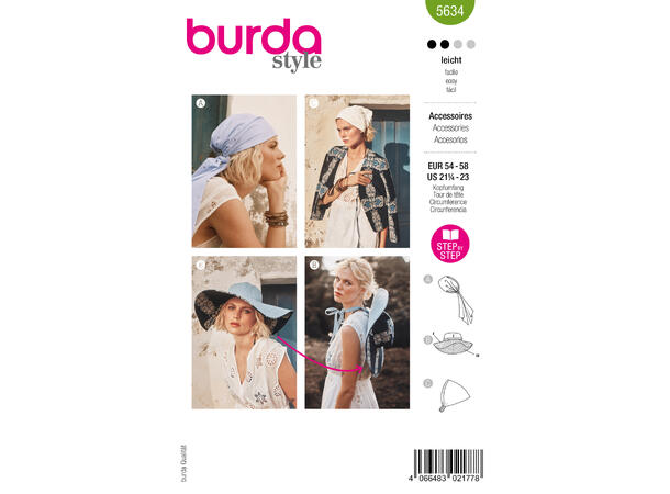 Burda 5759 - Balaclava, votter og muffe.