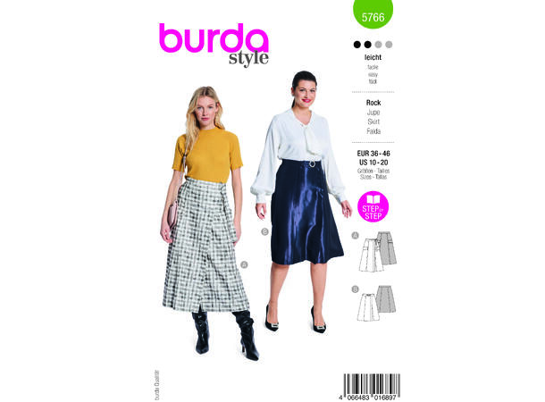 Burda 5766 - Skjørt.