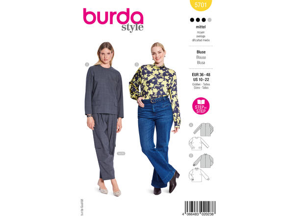 Burda 6234, Topp og genser