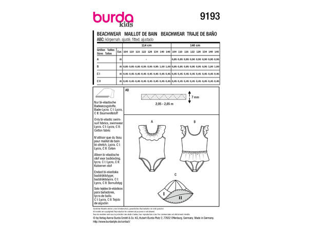 Burda 9244 - Bluse og kjole