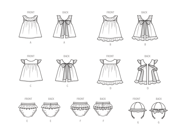 Butterick 6935- klespakke til baby