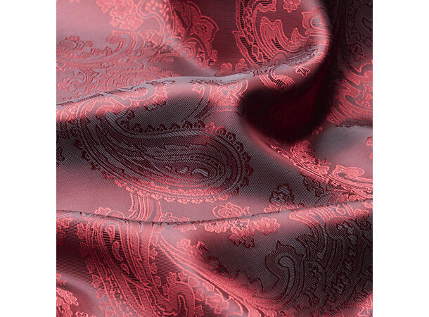 Jaquardvevd fôrstoff, sort paisley