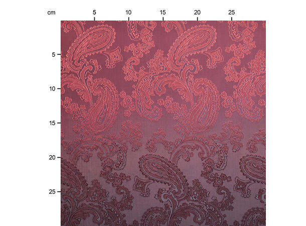 Jaquardvevd fôrstoff, sort paisley