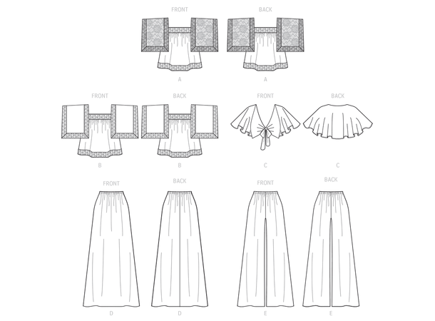 McCall's 8257 - Vintage topp og bukse.