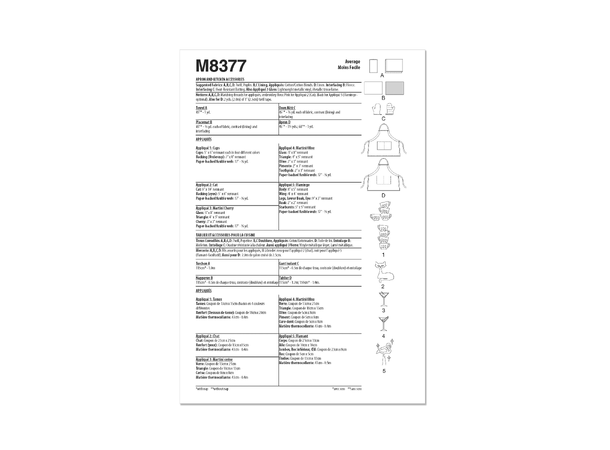 McCall's 8377 - Kjøkkentilbehør med applikasjoner.
