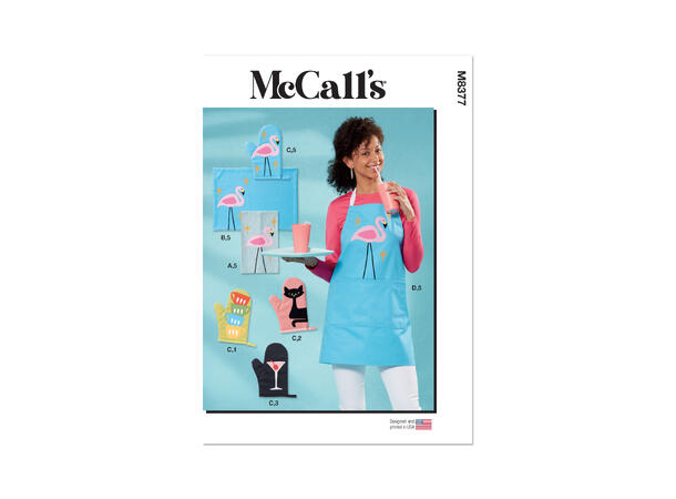 McCall's 8377 - Kjøkkentilbehør med applikasjoner.