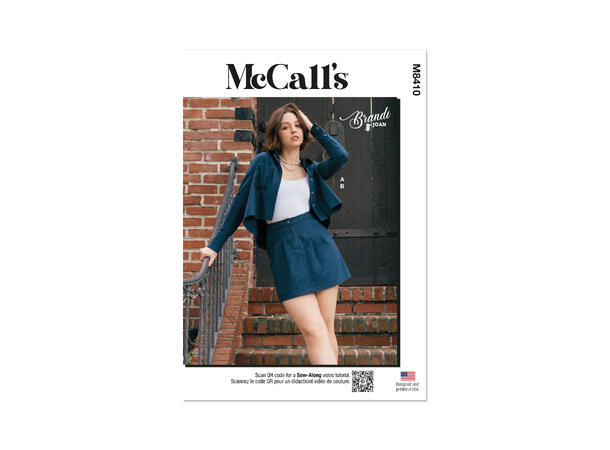 McCall's 8410 - Skjorte og miniskjørt.