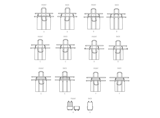 McCall's 8420 - Vesker til handlevogn.