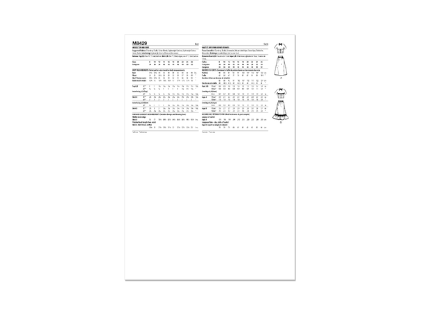 McCall's 8429 -Vintage topp og skjørt.