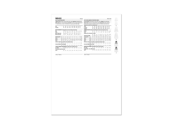 McCall's 8453 - Skjørt.