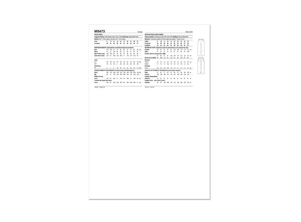 McCall's 8473 - Bukse.