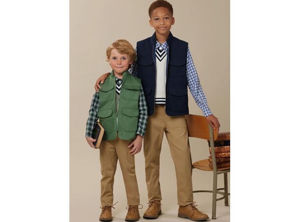 McCall's 8537 - Vest, genser og skjorte til barn.