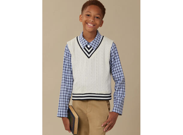 McCall's 8537 - Vest, genser og skjorte til barn.
