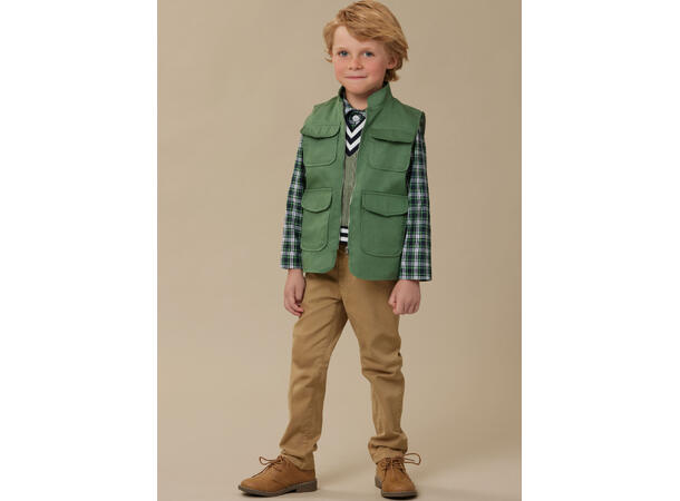 McCall's 8537 - Vest, genser og skjorte til barn.