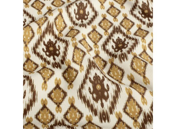 Viskose Poplin Printed Abstract, Taupe grey