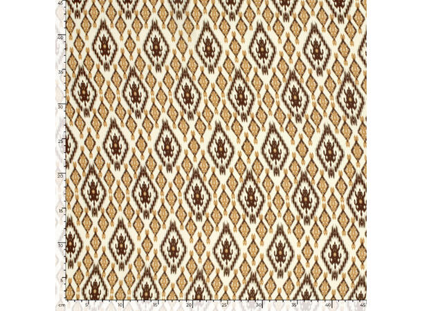 Viskose Poplin Printed Abstract, Taupe grey