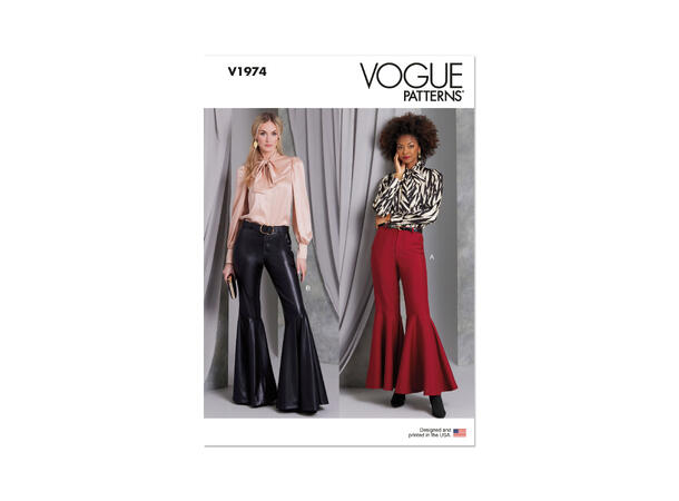 Vogue 1974 - Bukse med sleng.