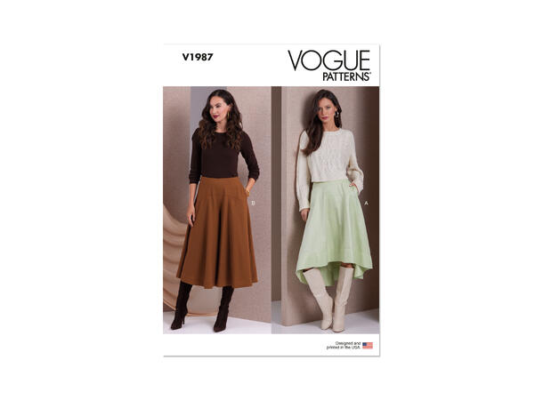 Vogue 1987 - Skjørt.