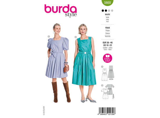 Burda 5719 - Kjole.