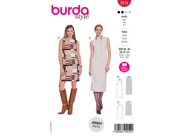 Burda 5736 - Kjole.