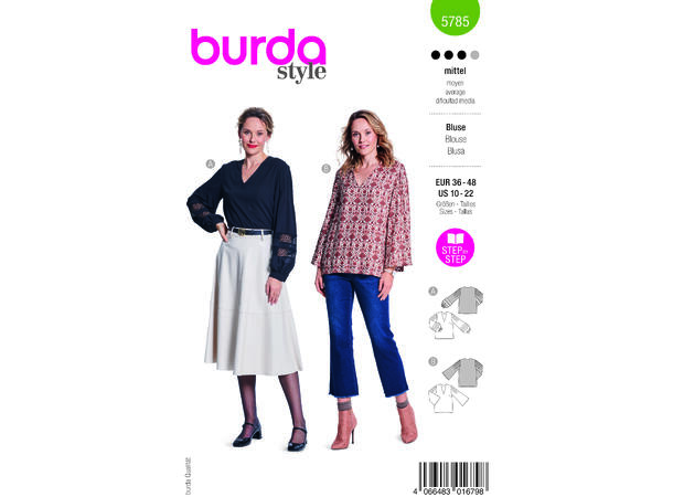 Burda 5785 - Bluse.