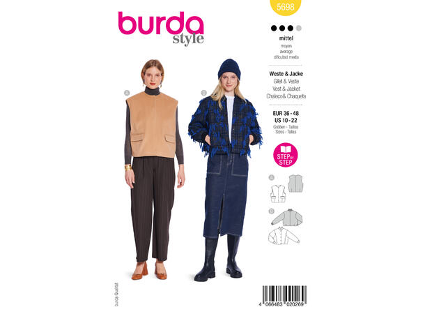 Burda 5869 - Jakke og vest
