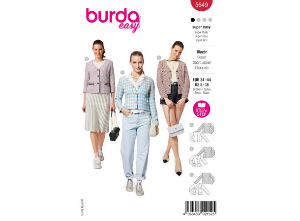 Burda 5883 - Jakke
