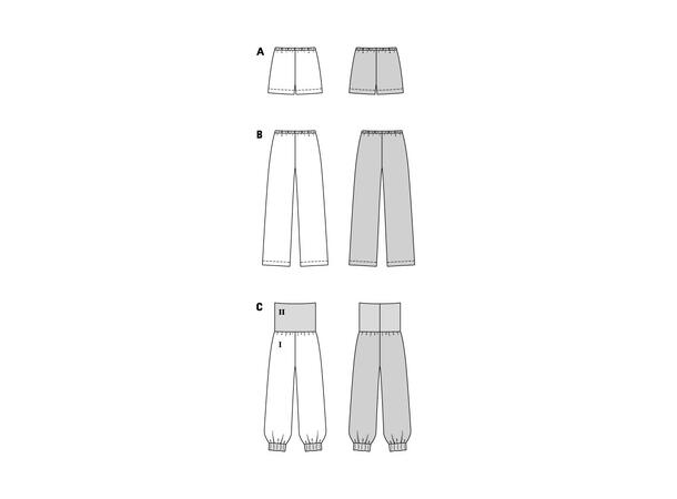 Burda 5912 - Bukse og shorts