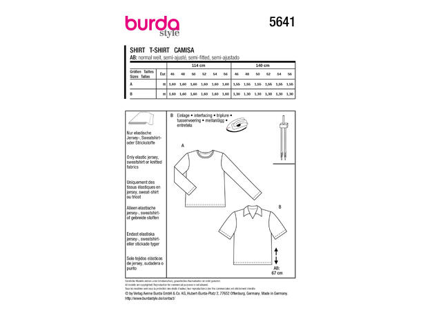 Burda 6010 - T-skjorte