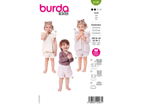 Burda 9244 - Bluse og kjole