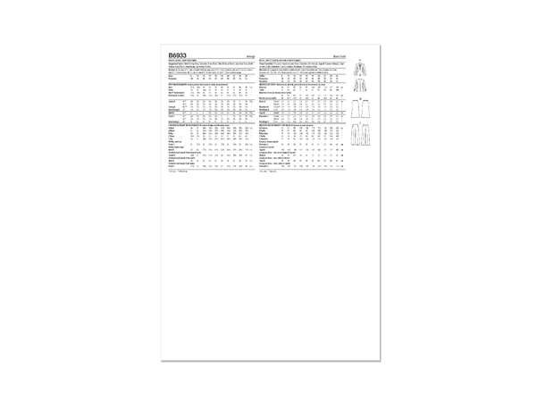 Butterick 6933- Klespakke til dame