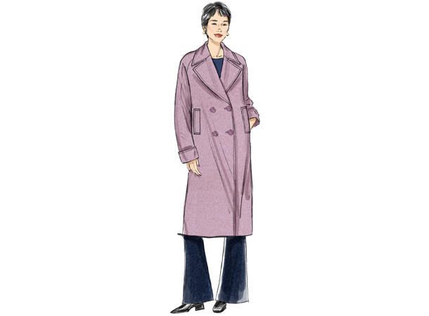 Butterick 7007-Jakke og kåpe til dame