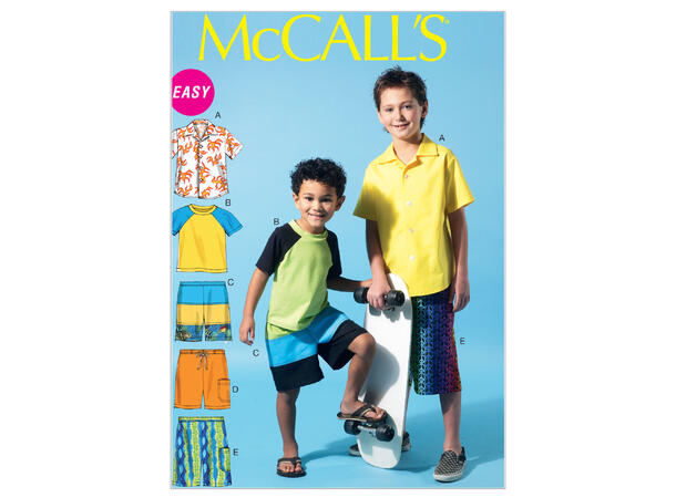 McCall's 6548 - Skjorte, t-skjorte og shorts.