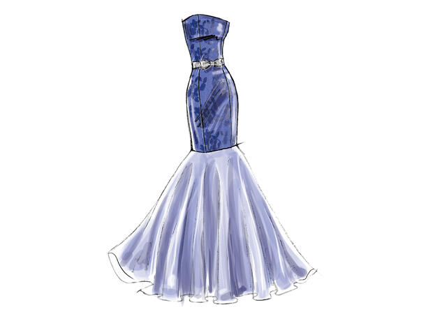 McCall's 6838 - Selskapskjole.