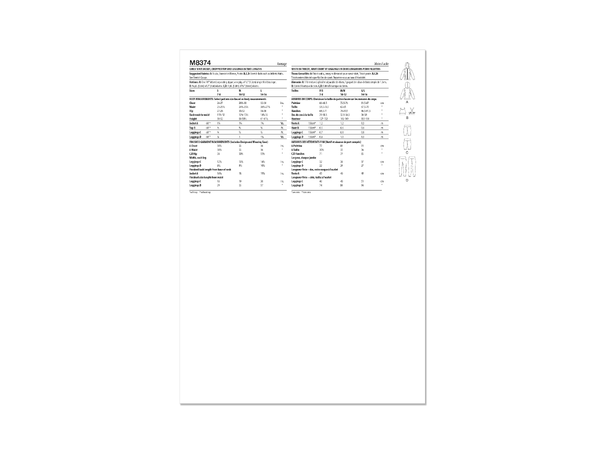 McCall's 8374 - treningsklær til barn.