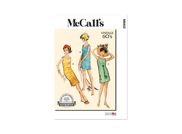 McCall's 8402 - Vintage kjole.
