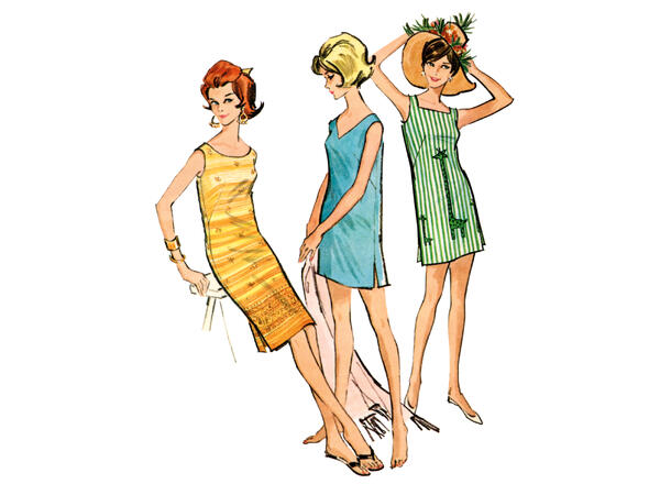 McCall's 8402 - Vintage kjole.