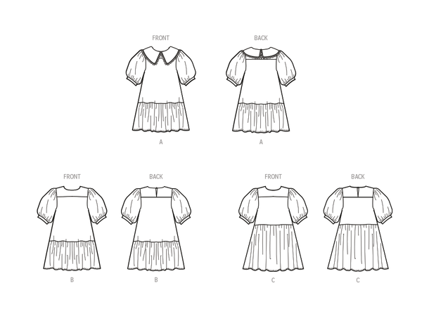 McCall's 8444 - Kjoler til barn.
